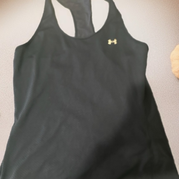 Under Armour Navy Tank and Pink Animal Print Leggings and sports bra. 3 Pieces - Picture 9 of 12